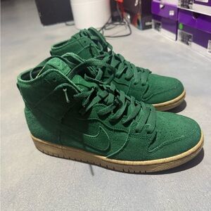 Nike Green High-Top Sneakers